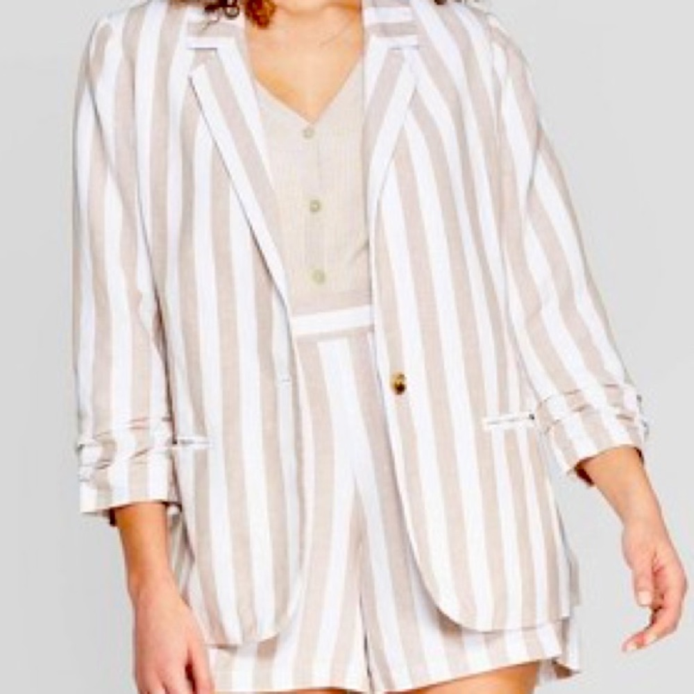 Target Women’s Striped Linen Blazer